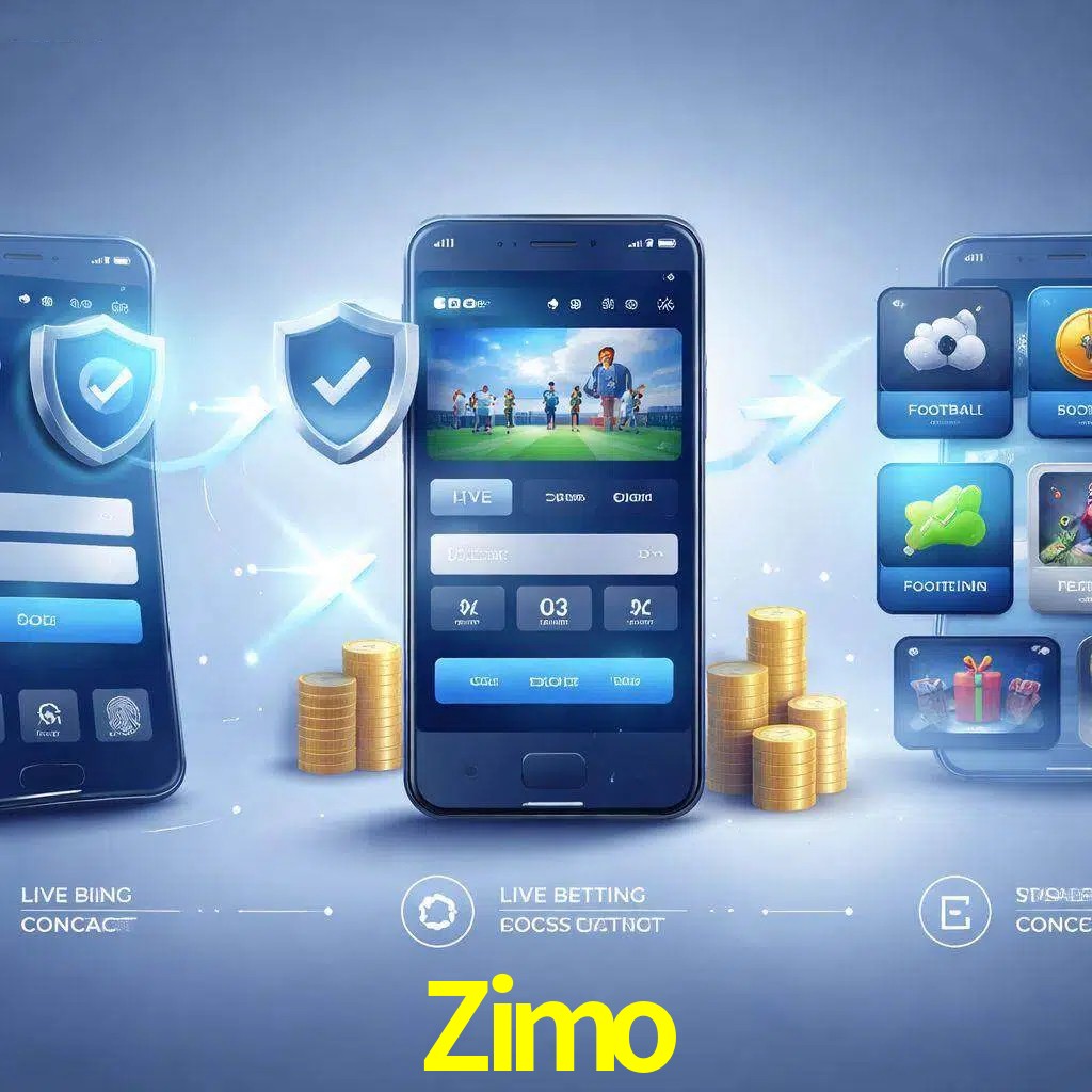 Pasos de acceso a la app Zimo en pantalla de teléfono móvil